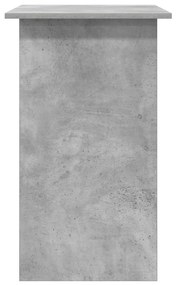 Secretária 80x45x74 cm derivados de madeira cinzento cimento