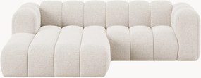 Sofá de canto modular em chenille Lupine (2 lugares)