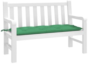 Almofadão p/ banco de jardim 120x50x7 cm tecido oxford verde