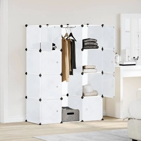 Armário plástico modular 9 gavetas 109x36,5x143 cm branco