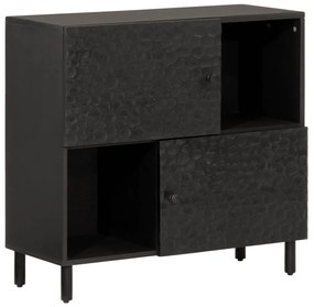 Móvel de apoio 80x33x75 cm madeira de mangueira maciça preto
