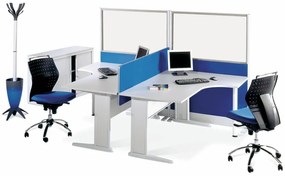 Escritório Completo 6pcs Posto de Trabalho 1400 Aura