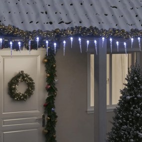356228 vidaXL Luz de Natal pingente de gelo 200 LEDs 20m acrílico branco frio