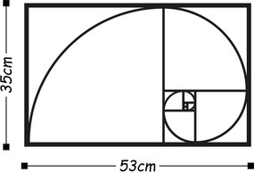Acessório Decorativo de Parede Metal-167 – Preto – 53 x 35 cm