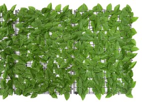 Tela de varanda com folhas verde 500x75 cm