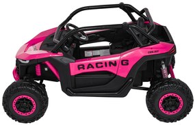 Carro elétrico para Crianças 4X4 2 Lugares 24V RACING Road 2000, Pneus	Espuma EVA, Assento couro ecológico Rosa