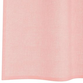 Cortinas de voile com ilhós 2 pcs rosa 140x140 cm