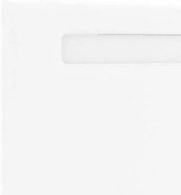 Cabeceira vidaXL Design Simples Branco Puro 90 cm Couro Sintético