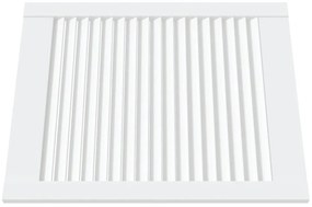 Portas de armário 4 pcs design de persiana pinho maciço branco