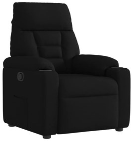 vidaXL Poltrona reclinável tecido preto