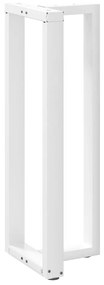 Pés de mesa de bar em forma de T, 2 peças, branco, 40x35x(110-111) cm,