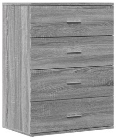 Aparadores 2 pcs 60x39x80 cm derivados madeira cinzento sonoma
