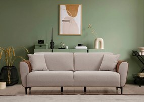 ****  
Sofá-Cama de 3 Lugares Aren – Bege – 215x85x85 cm

**