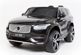 Carro elétrico para Crianças Volvo XC90 banco duplo em couro sintético, MP3 player com entrada USB, abertura de portas e capô, bateria 12V10Ah, rodas