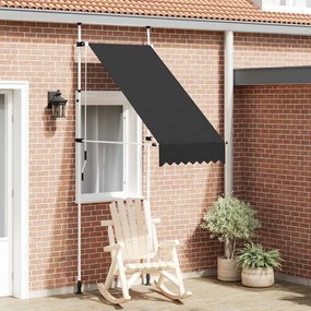 Toldo retrátil manual 100 cm antracite