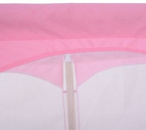 Trampolim infantil Trampolim para Crianças 3-12 Anos Jardim Quintal com Rede de Segurança 50 kg 126x109x98cm Rosa