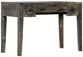 Secretária 110x50x75 cm madeira de mangueira maciça preto