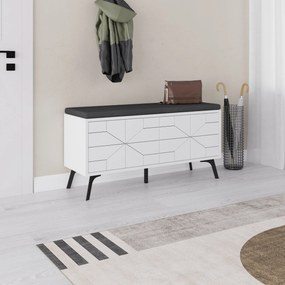 Armário Multiusos Berlin A – Nogueira e Branco – 60x200x35 cm