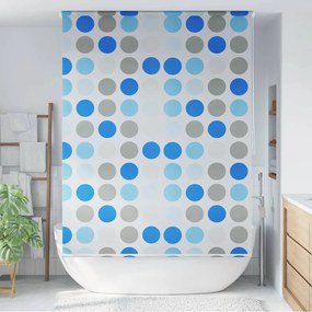 Estore de rolo para o duche 140x240 cm círculos