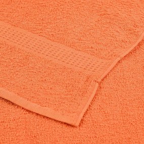 Toalhas de banho 10 pcs 70x140 cm 360 gsm 100% algodão laranja