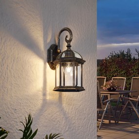 Candeeiro de Parede Exterior Clássico Ouro Antigo IP44 - Glasgow