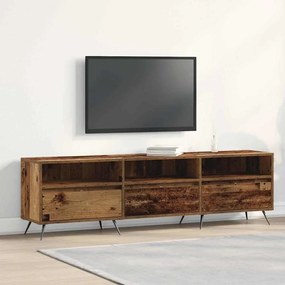 vidaXL Gabinete de TV Madeira Velha 150x30x44,5 cm Madeira Engenharia