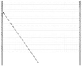 Cerca Euro com 7 postes 1,6 x 10 m em aço galvanizado