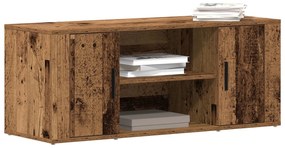 Armário para TV vidaXL Madeira Velha 100x35x40 cm Madeira Engenharia
