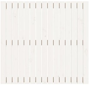 Cabeceira de parede 95,5x3x90 cm madeira de pinho maciça branco
