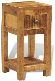 Mesa de cabeceira com 1 gaveta, madeira de mangueira maciça