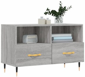 Móvel de TV 80x36x50 cm derivados de madeira cinzento sonoma