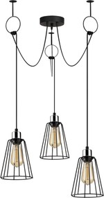 Candeeiro Tel – Preto – Diâmetro 95 cm x Altura 130 cm