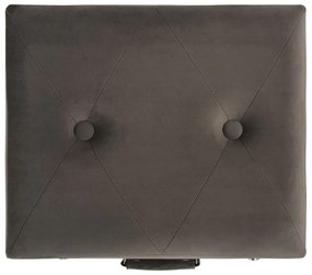 Bancos de arrumação 3 pcs veludo cinzento