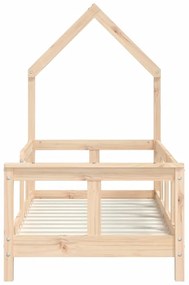Estrutura de cama infantil 70x140 cm pinho maciço