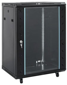 Armário bastidor 15U c/ pés giratórios 19" IP20 60x45x86 cm