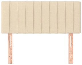 Cabeceira de cama tecido 100x5x78/88 cm creme