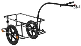 Reboque para bicicleta 90L inclui engate preto