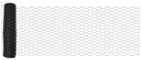 Postes de Cerca vidaXL 11 pcs U-Channel Cinza 60 cm Aço, Cerca Hexagon