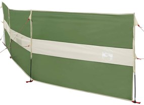 Corta-vento de campismo 490x123 cm impermeável verde
