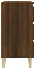 Aparador 60x35x69 cm derivados de madeira cor carvalho castanho