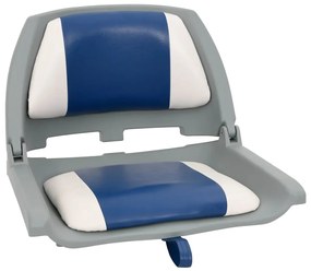 2 pcs conjunto assento barco dobrável 48x51x41 cm azul e branco