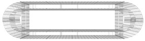 Canteiro elevado/cesto gabião 190x50x100 cm ferro galvanizado