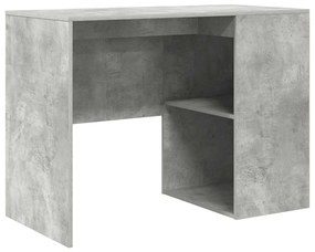 Mesa de Canto Cinza Concreto 102x88x75 cm Madeira Engenheirada