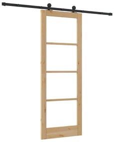 Porta Deslizante vidaXL com Conjunto de Ferragens 'ORKDAL'78x211 cm