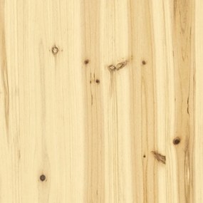 Mesa de centro 50x50x33,5 cm madeira de abeto maciça