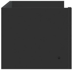 Prateleira de parede 100x35x30,5 cm derivados de madeira preto