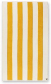 100x180 cm - Toalha de praia 100% algodão com 420 gr./m2: Amarelo