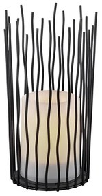 Candeeiro de mesa com efeito chama incl. LED no solar IP44 - Cordo Rústico