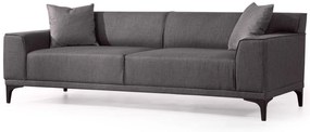 Sofá de 3 Lugares Petra – Antracite – 215x87x86 cm