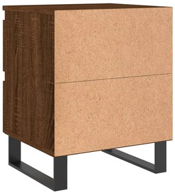 Mesas de cabeceira 2 pcs derivados de madeira carvalho castanho